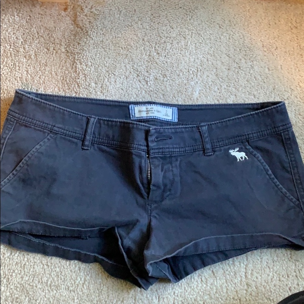 Abercrombie navy blue shorts